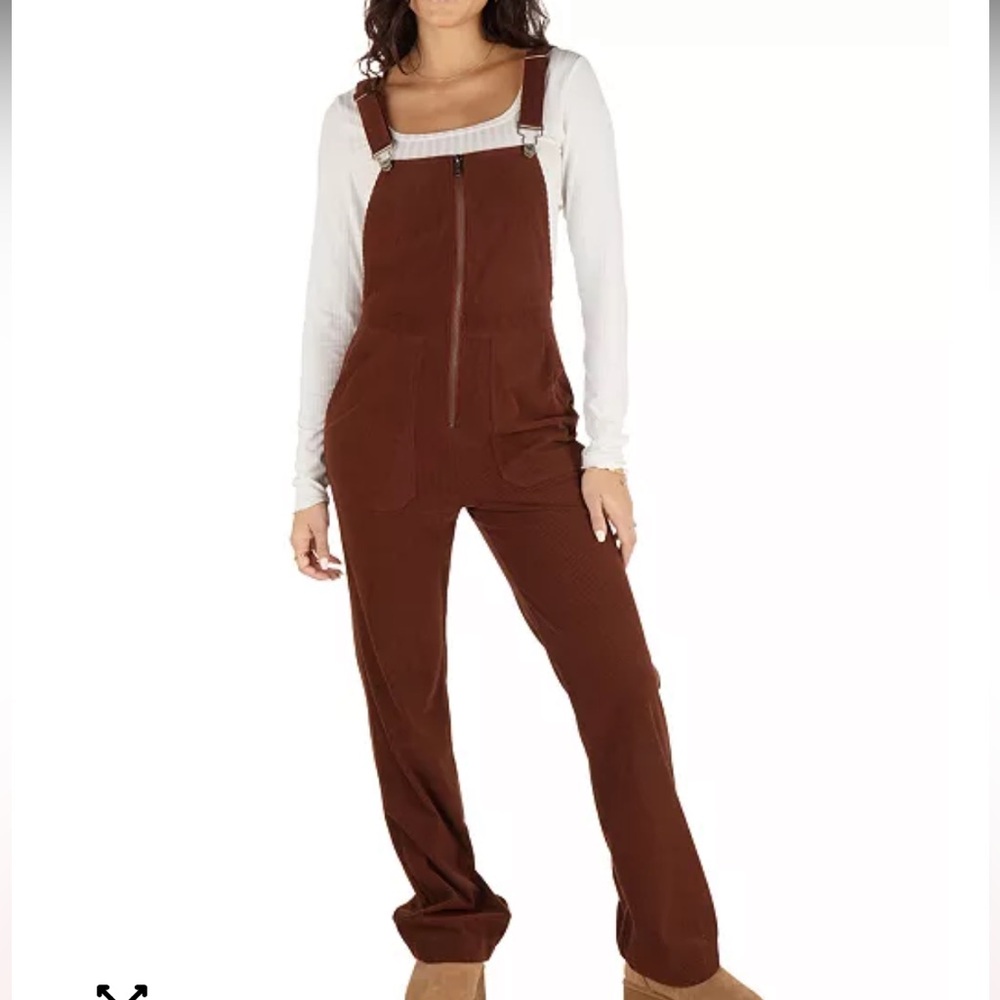 Hurley Holland Corduroy Zipper Overalls